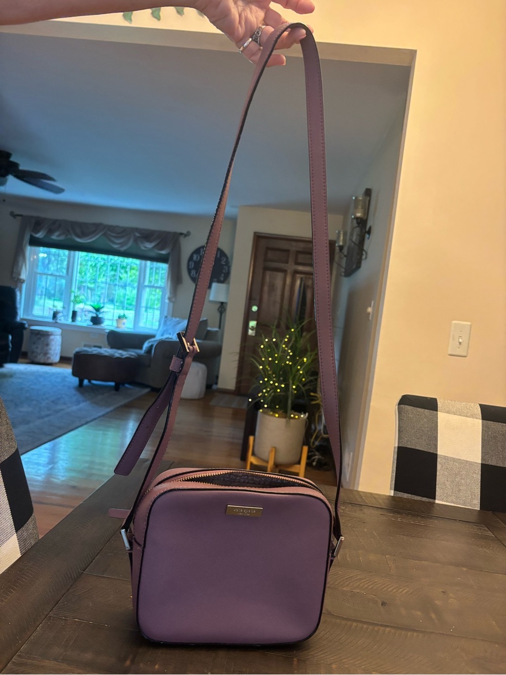 Kate Spade Plum Leather Crossbody Bag